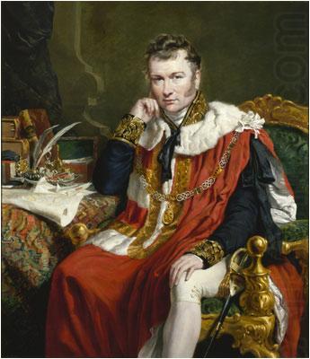 George Hayter Portrait of Charles Stuart, 1st Baron Stuart de Rothesay china oil painting image